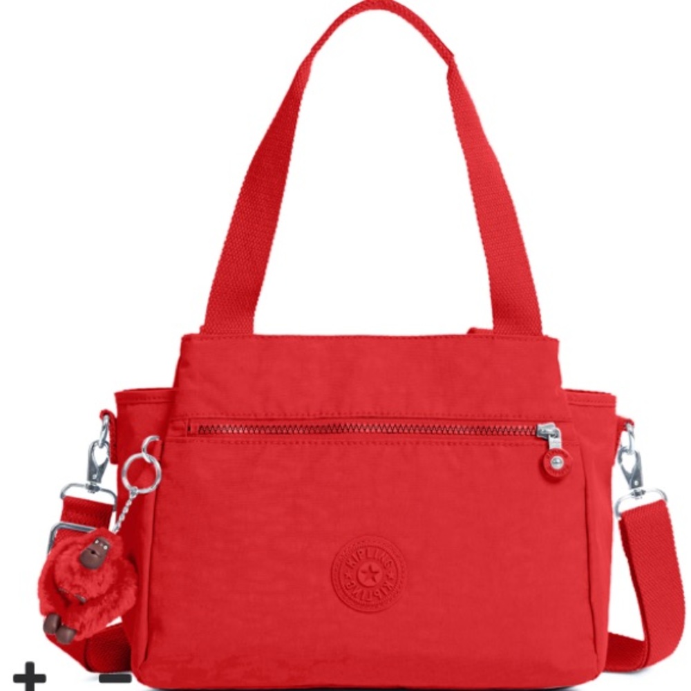 NWT Kipling Elysia Handbag Bag Cherry Red